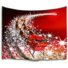 Christmas Santa Claus Holiday Party Wall Tapestry Art Decor Blanket Curtain Picnic Tablecloth Hanging Home Bedroom Living Room Dorm Decoration Christmas Gift Elk Polyester Red Views