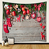 Christmas Santa Claus Holiday Party Wall Tapestry Art Decor Blanket Curtain Picnic Tablecloth Hanging Home Bedroom Living Room Dorm Decoration Christmas Gift Polyester Beauty Views