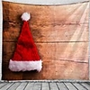 Christmas Santa Claus Holiday Party Wall Tapestry Art Decor Blanket Curtain Picnic Tablecloth Hanging Home Bedroom Living Room Dorm Decoration Christmas Hat