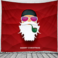 Christmas Santa Claus Holiday Party Wall Tapestry Art Decor Blanket Curtain Picnic Tablecloth Hanging Home Bedroom Living Room Dorm Decoration Christmas Old Man