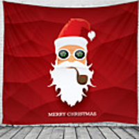Christmas Santa Claus Holiday Party Wall Tapestry Art Decor Blanket Curtain Picnic Tablecloth Hanging Home Bedroom Living Room Dorm Decoration Christmas Old Man