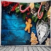 Christmas Santa Claus Holiday Party Wall Tapestry Art Decor Blanket Curtain Picnic Tablecloth Hanging Home Bedroom Living Room Dorm Decoration Christmas Tree Gift Fireplace