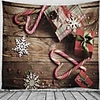 Christmas Santa Claus Holiday Party Wall Tapestry Art Decor Blanket Curtain Picnic Tablecloth Hanging Home Bedroom Living Room Dorm Decoration Christmas Tree Gift Fireplace