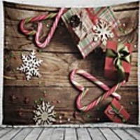 Christmas Santa Claus Holiday Party Wall Tapestry Art Decor Blanket Curtain Picnic Tablecloth Hanging Home Bedroom Living Room Dorm Decoration Christmas Tree Gift Fireplace