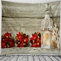 Christmas Santa Claus Holiday Party Wall Tapestry Art Decor Blanket Curtain Picnic Tablecloth Hanging Home Bedroom Living Room Dorm Decoration Christmas Tree Gift Fireplace