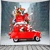 Christmas Santa Claus Holiday Party Wall Tapestry Art Decor Blanket Curtain Picnic Tablecloth Hanging Home Bedroom Living Room Dorm Decoration Christmas Tree Gift Fireplace