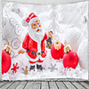 Christmas Santa Claus Holiday Party Wall Tapestry Art Decor Blanket Curtain Picnic Tablecloth Hanging Home Bedroom Living Room Dorm Decoration Christmas Tree Gift Fireplace
