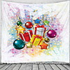 Christmas Santa Claus Holiday Party Wall Tapestry Art Decor Blanket Curtain Picnic Tablecloth Hanging Home Bedroom Living Room Dorm Decoration Christmas Tree Gift Fireplace