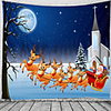 Christmas Santa Claus Holiday Party Wall Tapestry Art Decor Blanket Curtain Picnic Tablecloth Hanging Home Bedroom Living Room Dorm Decoration Christmas Tree Gift Fireplace