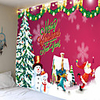 Christmas Santa Claus Holiday Party Wall Tapestry Art Decor Blanket Curtain Picnic Tablecloth Hanging Home Bedroom Living Room Dorm Decoration Christmas Tree Gift Snowman Polyester