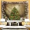 Christmas Santa Claus Holiday Party Wall Tapestry Art Decor Blanket Curtain Picnic Tablecloth Hanging Home Bedroom Living Room Dorm Decoration Christmas Tree Polyester Views