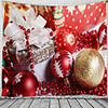 Christmas Santa Claus Holiday Party Wall Tapestry Art Decor Blanket Curtain Picnic Tablecloth Hanging Home Bedroom Living Room Dorm Decoration Gift Polyester