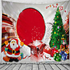 Christmas Santa Claus Holiday Party Wall Tapestry Art Decor Blanket Curtain Picnic Tablecloth Hanging Home Bedroom Living Room Dorm Decoration Gift Snow Tree Polyester