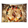 Christmas Santa Claus Wall Tapestry Art Decor Blanket Curtain Picnic Tablecloth Hanging Home Bedroom Living Room Dorm Decoration Wooden Board Light Polyester