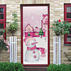 Christmas Self-adhesive Creative Door Stickers Living Room Diy Decoration Home Waterproof Wall Stickers