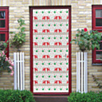 Christmas Self-adhesive Creative Door Stickers Living Room Diy Decoration Home Waterproof Wall Stickers