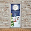 Christmas Self-adhesive Creative Door Stickers Living Room Diy Decoration Home Waterproof Wall Stickers