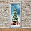 Christmas Self-adhesive Creative Door Stickers Living Room Diy Decoration Home Waterproof Wall Stickers