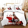 Christmas Series 3-Piece Duvet Cover Set Hotel Bedding Sets Comforter Cover with Soft Lightweight Microfiber For Holiday Decoration(Include 1 Duvet Cover and 1or 2 Pillowcases)