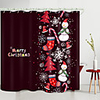 Christmas Snowman Christmas Tree Digital Printing Shower Curtain Shower Curtains Hooks Modern Polyester New Design