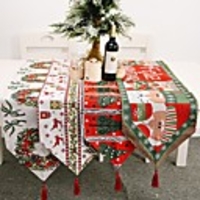 Christmas Table Runner Knitting Linens Contemporary Holiday Table Cover Table Decorations For Christmas Rectangular 18035cm 1 Pcs
