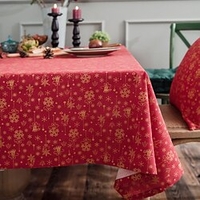 Christmas Tablecloth Cotton Linen Rectangle Table Cloths for Kitchen Dining,  Party,  Holiday,  Christmas,  Buffet miniinthebox