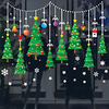 Christmas Toys Christmas Window Clings Window Stickers Wall Decals Christmas Tree Merry Christmas Waterproof Removable Party Favor PVC 6 pcs Kid