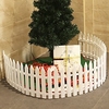 Christmas Tree Fence Christmas Scene Decoration Removable Plastic Fence-10Pcs