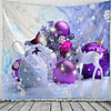 Christmas Wall Tapestry Art Decor Blanket Curtain Picnic Tablecloth Hanging Home Bedroom Living Room Dorm Decoration Polyester Ball Gift