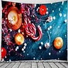 Christmas Wall Tapestry Art Decor Blanket Curtain Picnic Tablecloth Hanging Home Bedroom Living Room Dorm Decoration Polyester Candle