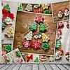 Christmas Wall Tapestry Art Decor Blanket Curtain Picnic Tablecloth Hanging Home Bedroom Living Room Dorm Decoration Polyester Gift Snowman