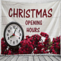 Christmas Wall Tapestry Art Decor Blanket Curtain Picnic Tablecloth Hanging Home Bedroom Living Room Dorm Decoration Polyester Opening Hours