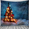 Christmas Wall Tapestry Art Decor Blanket Curtain Picnic Tablecloth Hanging Home Bedroom Living Room Dorm Decoration Polyester Tree Gift