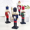 Christmas Walnut Soldier Wooden Doll Creative Painted Christmas Children