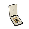 Chromed Stylish Glossy Butane Lighter with Protective Hard Case (OB009)