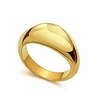 chunky gold dome ring thick gold ring for women 9
