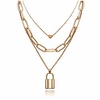 chunky necklaces for women punk chain gold statement collar necklace