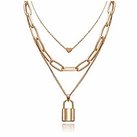 chunky necklaces for women punk chain gold statement collar necklace
