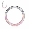 cicimoto opal 16g cartilage earring nose rings hoop 316l surgical steel septum daith helix tragus piercing jewelry-10mmamp;pink-p