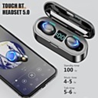 CIRCE F9-5C Wireless Earbuds TWS Headphones Bluetooth5.0 Stereo with Volume Control with Charging Box Mobile Power for Smartphones Smart Touch Control for Mobile Phone
