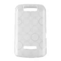 Circle Pattern Protective TPU Case for Blackberry 9500/9530 White