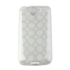 Circle Pattern Protective TPU Case for HTC Desier White