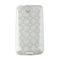 Circle Pattern Protective TPU Case for HTC Desier White