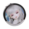 Circular Smooth Mirror With Eye-Open Close Girl Image