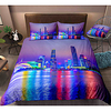 City View 3-Piece Duvet Cover Set Hotel Bedding Sets Comforter Cover with Soft Lightweight Microfiber,  Include 1 Duvet Cover,  2 Pillowcases for Double/Queen/King(1 Pillowcase for Twin/Single) miniinthebox
