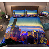 City View 3-Piece Duvet Cover Set Hotel Bedding Sets Comforter Cover with Soft Lightweight Microfiber,  Include 1 Duvet Cover,  2 Pillowcases for Double/Queen/King(1 Pillowcase for Twin/Single) miniinthebox