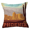 City View Double Side Cushion Cover 1PC Soft Decorative Square Throw Pillow Cover Cushion Case Pillowcase for Sofa Bedroom Livingroom Outdoor Superior Quality Machine Washable Outdoor Cushion for Sofa Couch Bed Chair miniinthebox