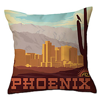 City View Double Side Cushion Cover 1PC Soft Decorative Square Throw Pillow Cover Cushion Case Pillowcase for Sofa Bedroom Livingroom Outdoor Superior Quality Machine Washable Outdoor Cushion for Sofa Couch Bed Chair miniinthebox