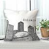 City View Double Side Cushion Cover 1PC Soft Decorative Square Throw Pillow Cover Cushion Case Pillowcase for Sofa Bedroom Livingroom Outdoor Superior Quality Machine Washable Outdoor Cushion for Sofa Couch Bed Chair miniinthebox