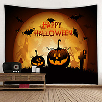 Classic Halloween Wall Decor 100% Polyester Modern Wall Art,  Wall Tapestries Decoration